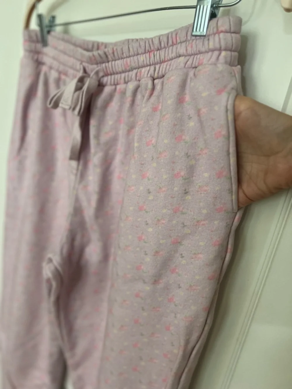 LoveShackFancy Lolana Floral Cotton Sweatpants Sz M - Picture 7 of 9